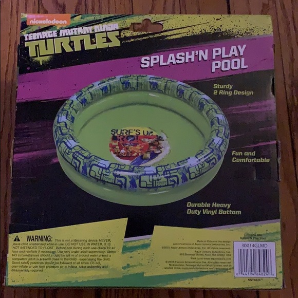 Teenage Mutant Ninja Turtles Kiddie Pool 36in - Picture 2 of 2